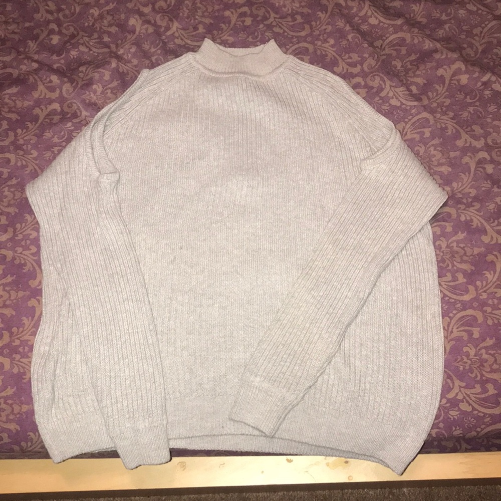 Loose cold shoulder sweater